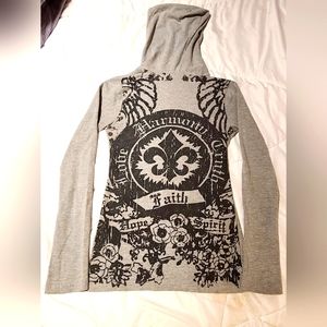 Womens hoodie long sleeve shirt